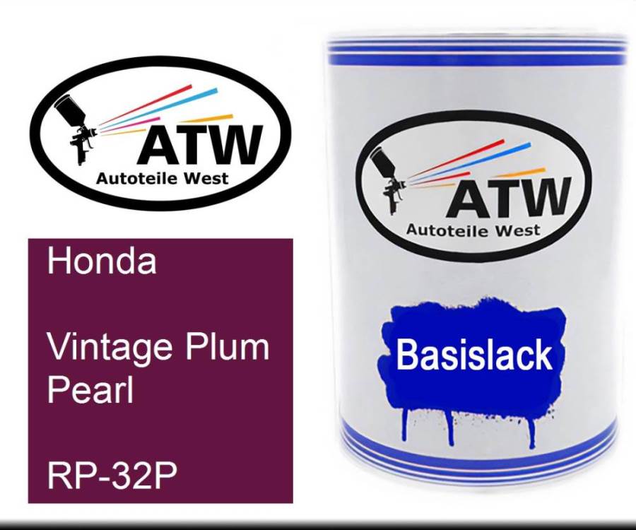 Honda, Vintage Plum Pearl, RP-32P: 500ml Lackdose, von ATW Autoteile West.